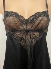 Vtg Gorgeous Nylon SHEER Lace Camisole Top Whimsigoth Fairy Fantasy