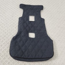 Nuna EXEC carseat replacement footrest slipcover Grey Quilted Fabric
