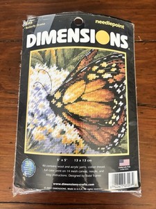 Vintage Dimensions Needlepoint Kit #7128 TEXTURED HEART Love Gift 5x5 Sealed