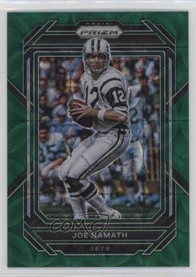2022 Panini Prizm Green Scope Prizm 39/75 Joe Namath #232 HOF 0q84