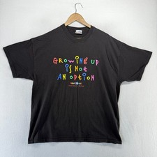 Vintage Toys R Us Shirt Men's 2XL Black Colorful Times Square New York Promo 90s
