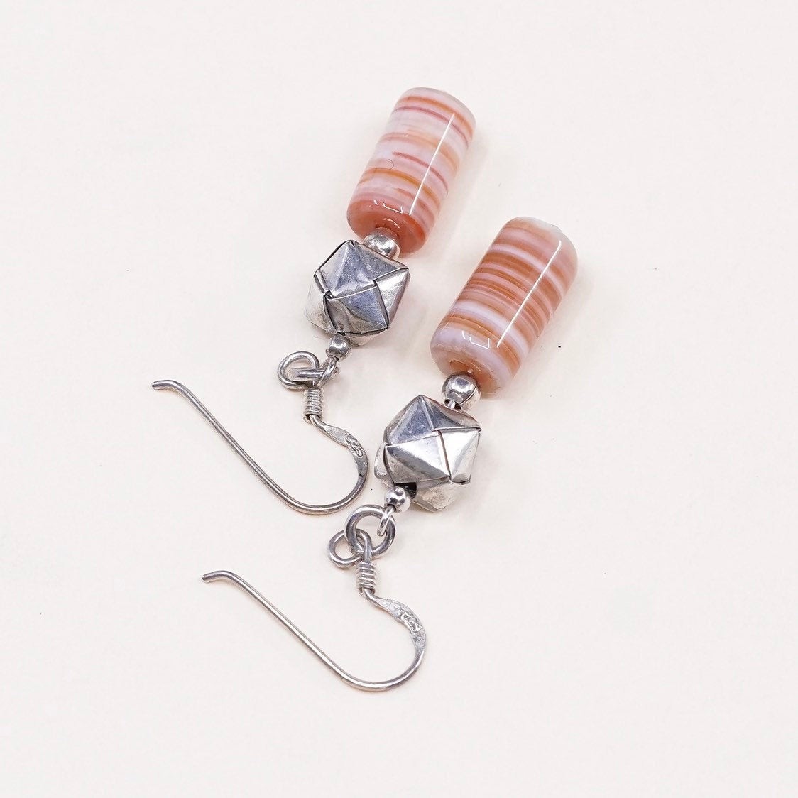 Sterling silver handmade earrings, solid 925 orig… - image 4