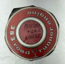1968-1970 Nos Mopar Red Air Cleaner Pie Tin 383 Roadrunner Engine New Old Stock