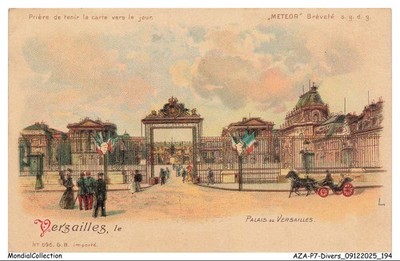 AZAP7-0636-EXPOSITION Leuchtende Meteor-Karte Versailles - Schloss Versailles