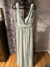 Birdy Grey GRACE CONVERTIBLE DRESS CHIFFON SAGE Medium NEW NWT Bridesmaid