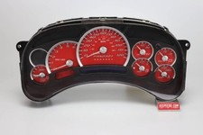 Us Speedo Red Silveradosierra Gauge Face For Clusters 06-07 Classic 2500 Gas