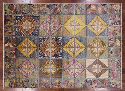 Handmade William Morris Wool Rug 6' 2'' X 8' 3'' - P3449