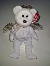 TY Beanie Babies Halo II 2000 Angel Bear Mint Condition With Tag And Protector