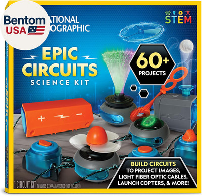 NATIONAL GEOGRAPHIC Circuit Maker Kit - Electronics Kit for Kids with 60 Electri