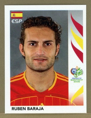 2006 Panini Germany Soccer World Cup Sticker Spain Ruben Baraja No. 540