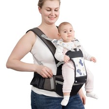 Baby Carrier Hip Seat Newborn Toddler 6In1 Ergonomic Infant 036 Month Grey
