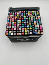 TOUCH MIGO 168 Dual Tip Art Markers Set Alcohol-Based w/ Case – Assorted Colors