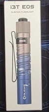 OLIGHT I3T EOS Mini 180LM 60M Flashlight AAA Dual Tail Switch NIB Mountain Sky