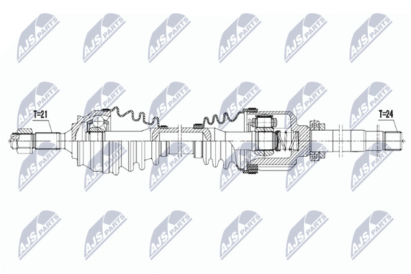 Nty NPW-CT-057 Antriebswelle Vorne Rechts FüR CitroËN Peugeot-image