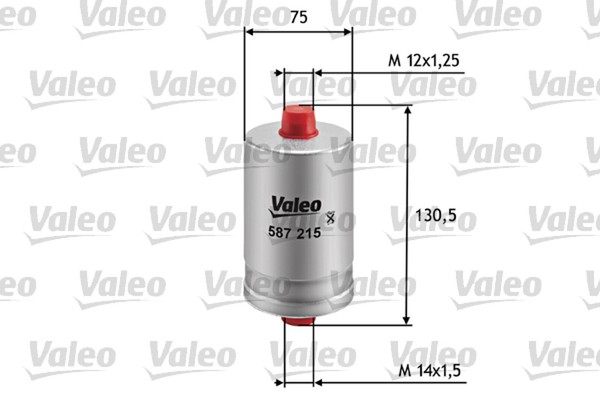 Kraftstofffilter Valeo 587215 Anschraubfilter FüR Audi Fiat VW Volvo Peugeot 80-image