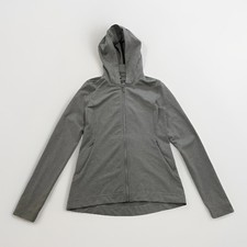 Lululemon Full Zip Hoodie Heathered Grey Women's Size 4 Performance