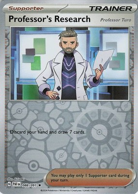 Professor's Research Rare SV: Paldean Fates 088/091 NM
