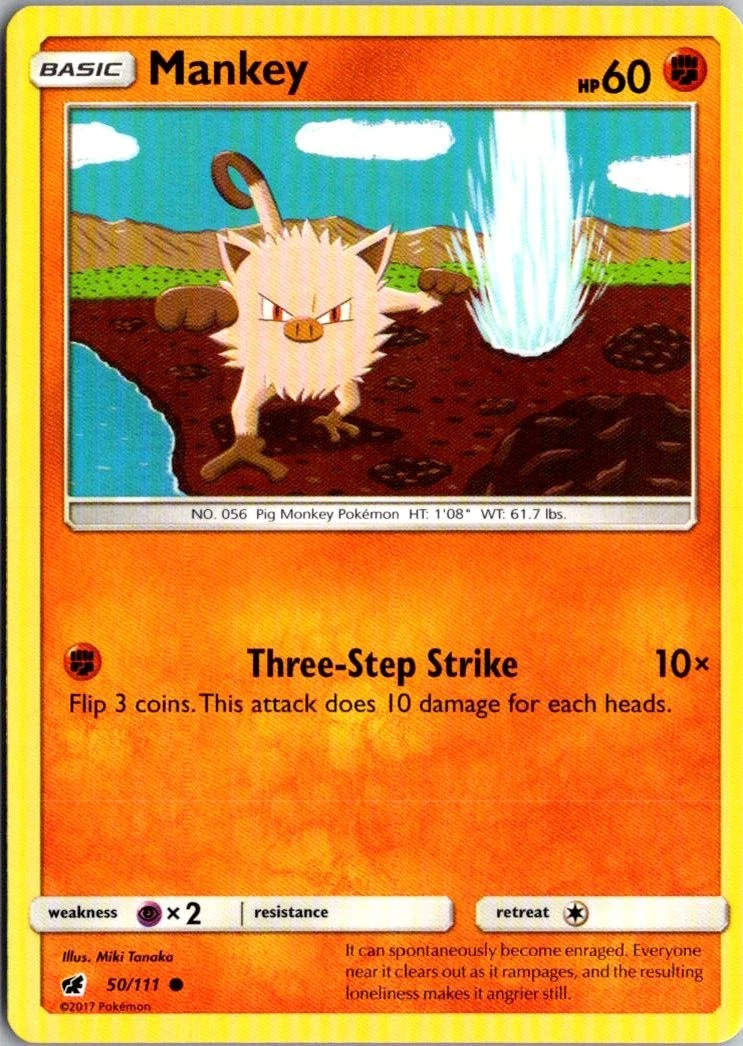 mankey pokemon card Mankey Pokemon Card for sale