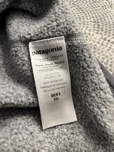 Patagonia pullover mens XXL Gray Quarter Zip Collar - Imagen 6 de 11