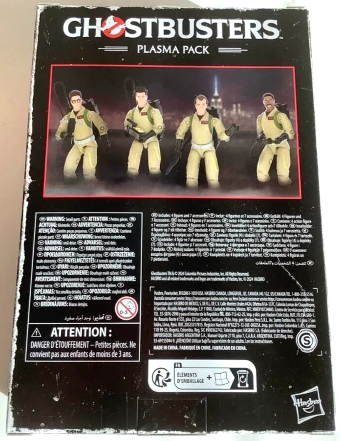 NOVO Hasbro G0405 Ghostbusters PACOTE PLASMA O-Ring 40º Aniversário Figuras 3,75 polegadas - Imagem 4 de 4