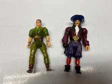 VNG Captain Hook Action Figure (1991, Tristar Pictures) Dustin Hoffman Peter Pan