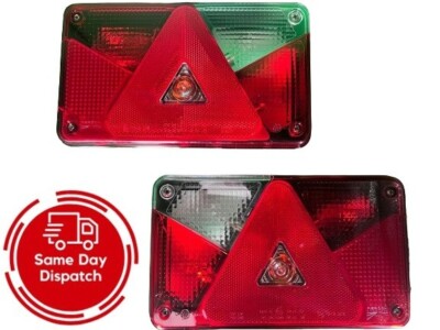 2x Multipoint V 5 Rear Light Lamp Aspock Pair L AND R SIDE Trailer Truck