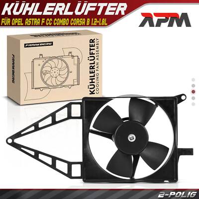 Lüfter Motorkühlung Kühlerlüfter für Opel Astra F T92 CC Combo Corsa B 1.2-1.8L