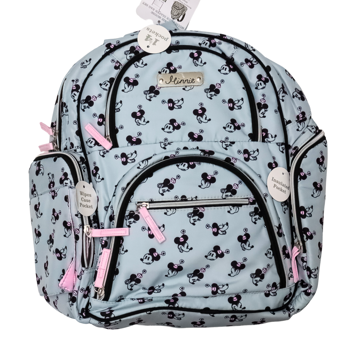 Disney Baby Minnie Mouse 14 Pocket Multi-Piece Diaper Bag