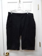 Denim Co. Active Duo Stretch Skimmer w/Pockets-Black-Small-A394816-PO