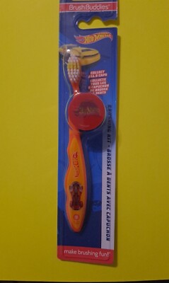 HOT WHEELS BRUSH BUDDIES SOFT   brand new with cap make brushing fun