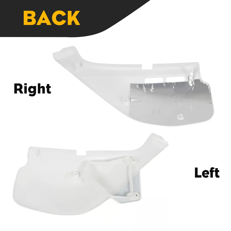 White Side Cover Panel Side Fairing Left+Right Fit For 93-21 Honda XR650L - Image 4 of 4