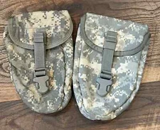 2- US Military ETool Carrier Shovel Cover MOLLE ACU Entrenching Tool Pouch GC