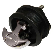 Whitecap T-Handle Latch - Chrome Plated Zamac/Black Nylon - Locking - Freshwater