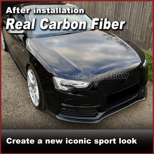 Carbon Frontspoiler Spoilerschwert Frontlippe Passt für Audi A5 Sline S5 2012-17 - Bild 2 von 11