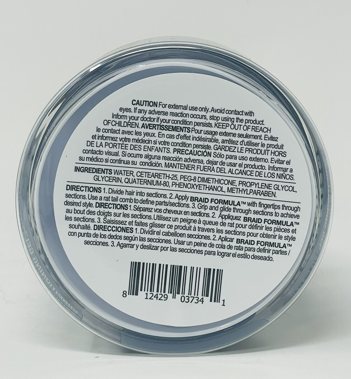 Ebin New York Lock'N Conditioning Gel Braid Formula Super Hold (11 oz