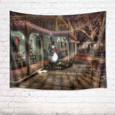 Beautiful Christmas Lights 3D Wall Hang Cloth Tapestry Fabric Decorations Decor
