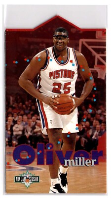 1995-96 Fleer NBA Jam Session - Die-Cut #D105 Oliver Miller Pistons