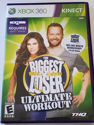 XBOX 360 The Biggest Loser Ultimate Workout Game for Kinect Sensor Complete