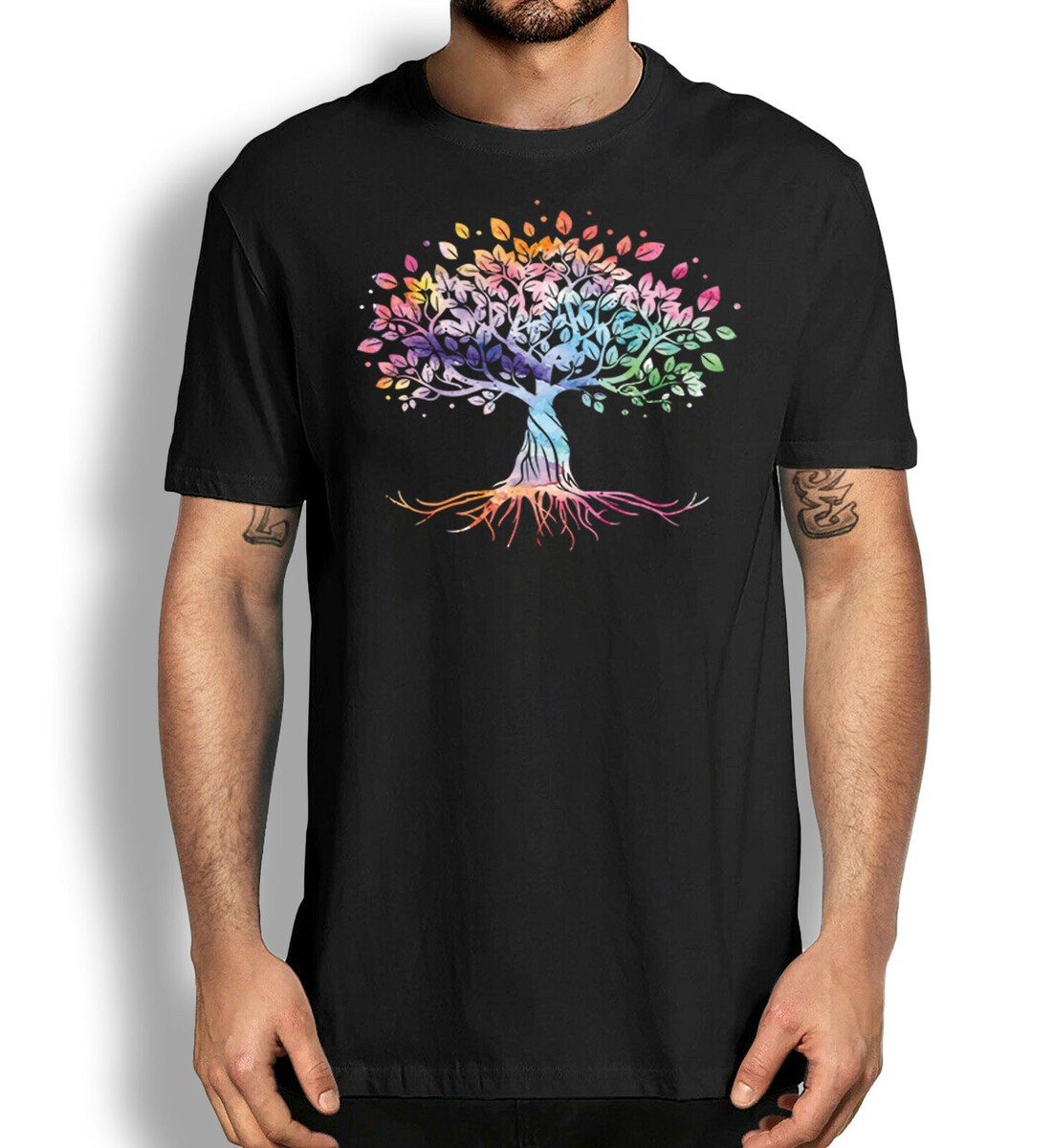 Womens Colorful Tree Of Life Tshirt - Tree T-Shirt Womens Colorful Tree Of Life Tshirt - Tree T-Shirt
