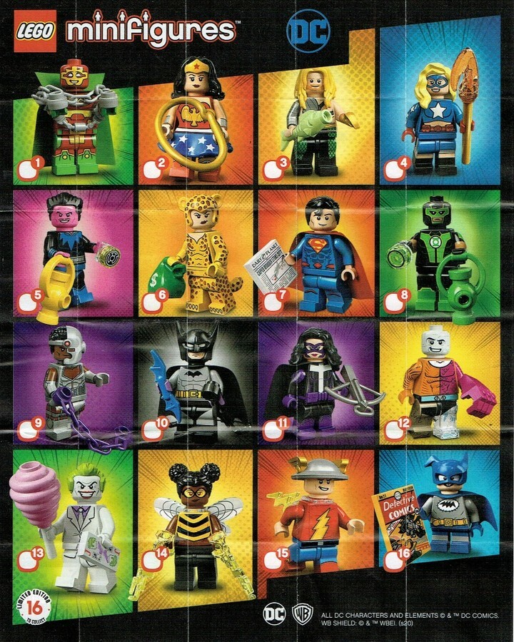 Lego Dc Comics Cmf Lego Minifigures Dc List LEGO Minifigures DC