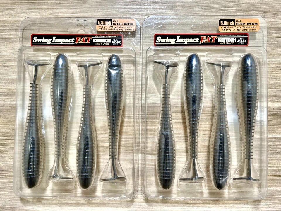Keitech (Lot Of 2) Swing Impact Fat Swimbaits, Free Shipping! NWT - Image 4 of 4