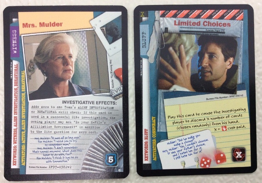 Complete Set of X-Files CCG TRUTH IS OUT THERE - Ultra Rare Cards