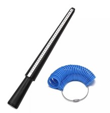 Ring Size Mandrel Stick Finger Gauge Ring Sizer Measuring