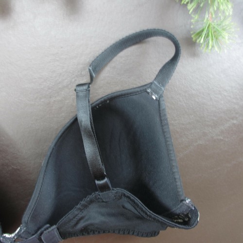 Wacoal Bra Size 34DD Black Lace Padded Underwire Adjustable Clasp Back - Picture 7 of 10
