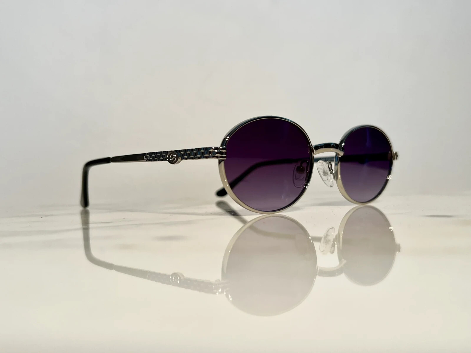 Bonano Portofino Silver Eyeglasses Sunglasses Frame Size 54