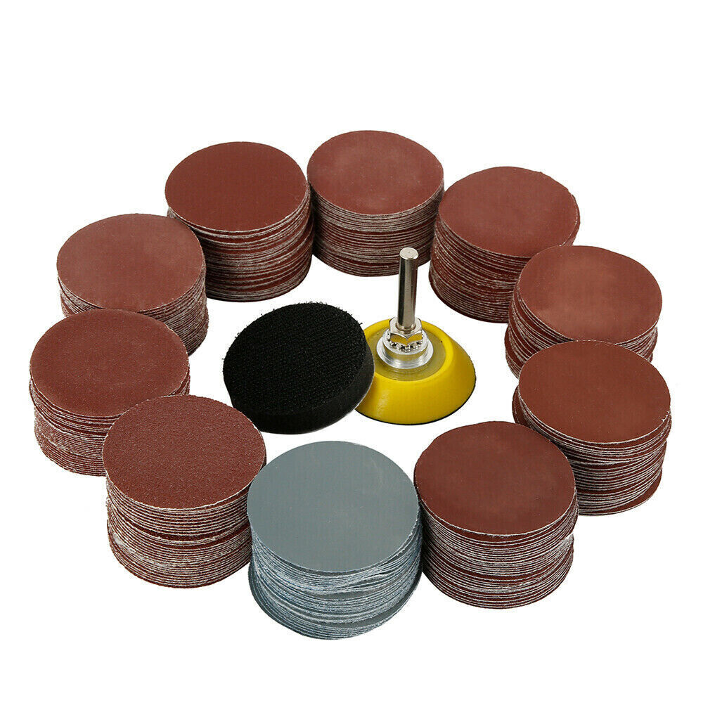 300Pcs 50mm Sanding Discs Pad Kit for Drill Grinder Rotary Tools
