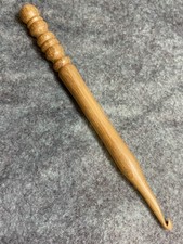 Hand carved Beautiful BAMBOO Wood YARN CROCHET HOOK size I