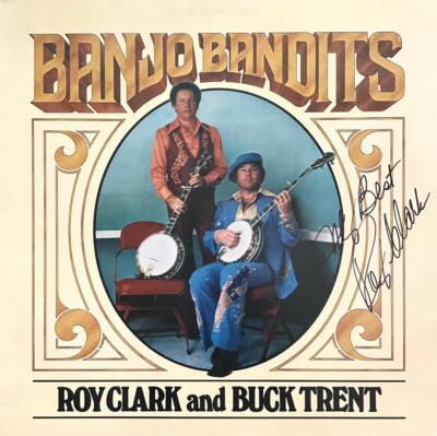 ROY CLARK & BUCK TRENT HAND SIGNED AUTOGRAPH LP ALBUM 