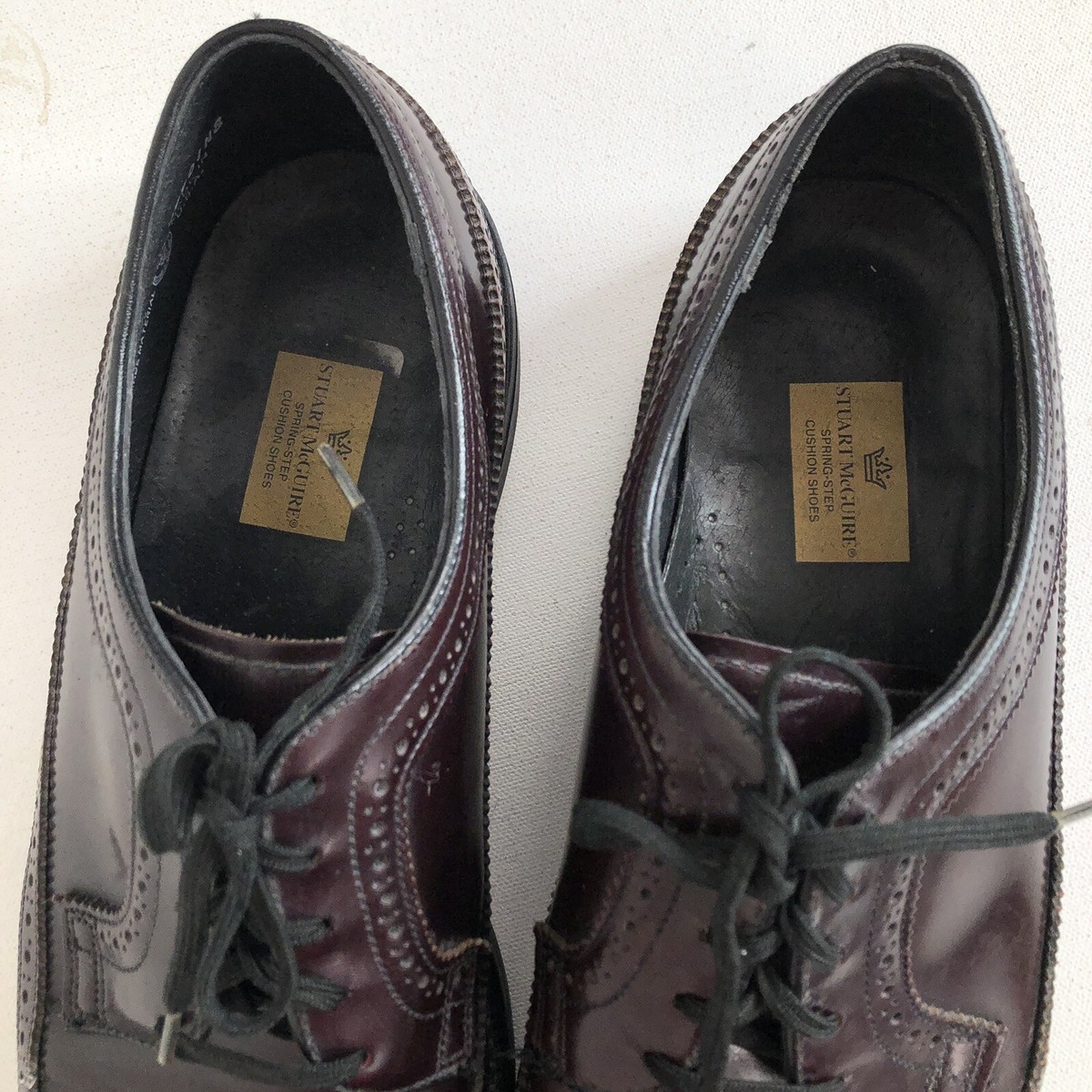 Stuart McGuire 4075 Burgundy Leather Wingtip Brogue Oxford Shoes Mens 8.5 STUART McGUIRE - Leather Burgundy Mens 11B Wingtip Oxford  main image 2