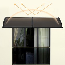 Toldo ventana puerta exterior 24x80"" patio toldo lluvia cubierta parasol